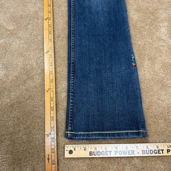 Vintage Y2K Women's Coogi Embroidered Pocket Mid Rise Straight Jeans Size 7 / 8 - Picture 9 of 9
